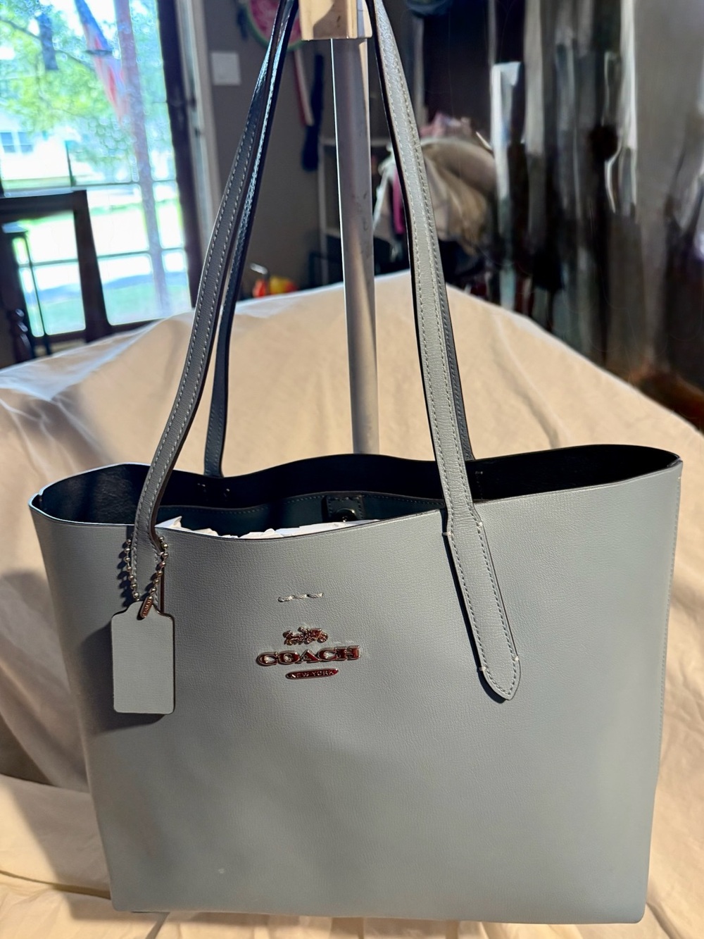 Vintage #Y2K Coach Avenue Tote in Light Blue